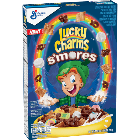 Lucky Charms™ S'mores Cereal, front of product.